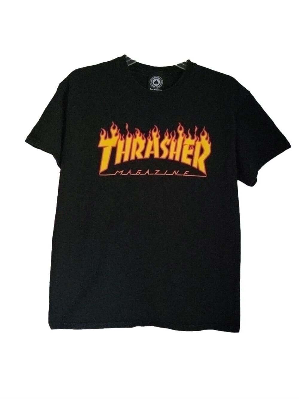 Thrasher Skateboard Magazine Men's Black T-Shirt, Size Medium